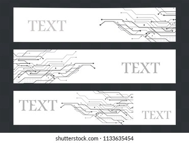 Circuit board banner template Background, Modern Template. High resolution