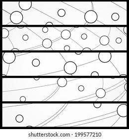 Circuit board banner for your design, digital Illustration.