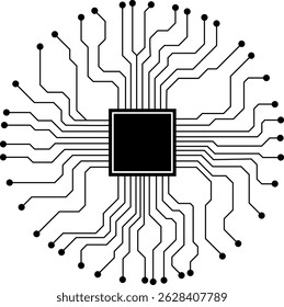 Platine schwarz-weißer Hintergrund.