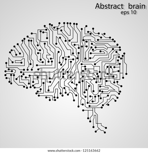 Circuit Board Brain Stock Vector (Royalty Free) 125163662 | Shutterstock