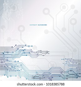 Circuit board, chipset technology background. Vector illustration. EPS 10.