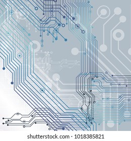 Circuit board, chipset technology background. Vector illustration. EPS 10.