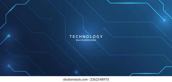 Circuit board connection technology background, futuristic abstract background concept