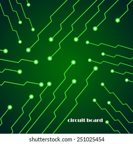 Circuit board cpu. Abstract background. Vector illustration