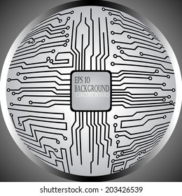 circuit board cpu in circumference