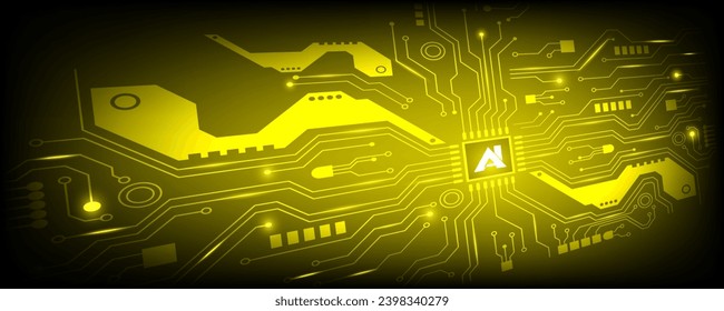 Circuit board. CPU technology. blue abstract Motherboard vector illustration