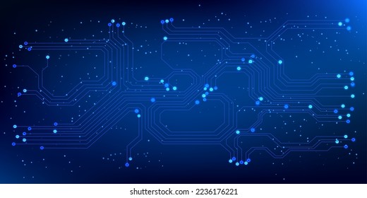 Circuit board cyber space modern line connection technology concept. Digital data security vector design. Electronic and engineering illustration texture.