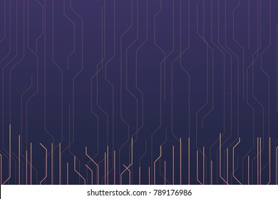 Circuit board dark colorful background. Vector illustration eps 10.