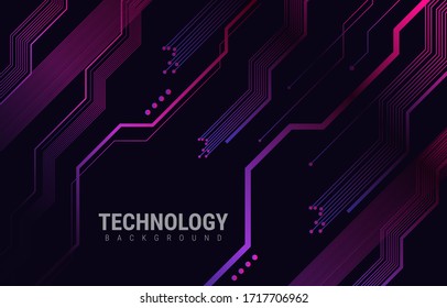 Fondo de diseño de la placa de circuitos.Tecnología de comunicación abstracta.