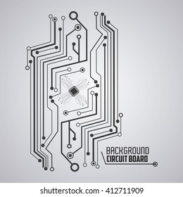 Circuit board design. technology and electronic concept