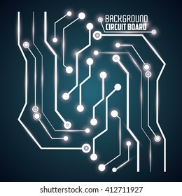 Circuit board design. technology and electronic concept