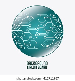 Diseño de placa de circuito. tecnología y concepto electrónico