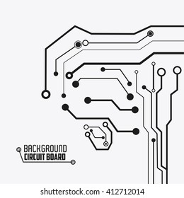 Circuit board design. technology and electronic concept