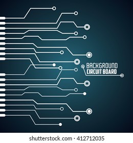 Circuit board design. technology and electronic concept