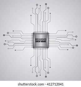 Circuit board design. technology and electronic concept