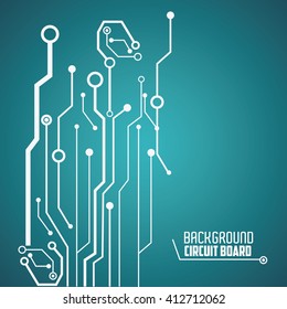 Circuit board design. technology and electronic concept