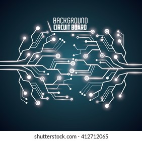 Circuit board design. technology and electronic concept