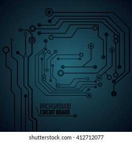 Circuit board design. technology and electronic concept