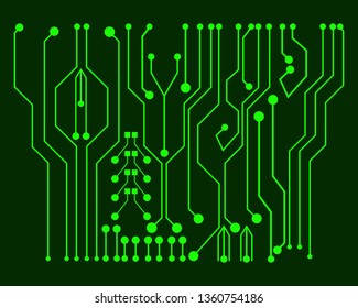 Circuit board digital art Background