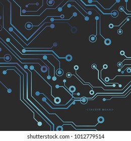 Circuit board, digital technology background. Vector illustration. EPS 10.