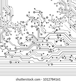 Circuit board, digital technology background. Vector illustration. EPS 10.