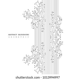 Circuit board, digital technology background. Vector illustration. EPS 10.