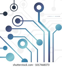 Circuit board, digital technology background. Vector illustration. EPS 10.