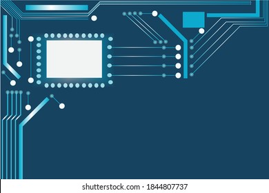 Circuit board digital technology background Vector illustration