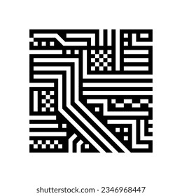 circuit board electrical engineer glyph icon vector. circuit board electrical engineer sign. isolated symbol illustration