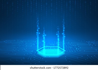 circuit board electrinic and  cyber security technology abstract background.