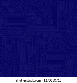 Circuit board. Electronic computer hardware technology. Motherboard digital chip. Tech science background. Integrated communication processor. Information engineering component.