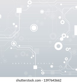 circuit board  electronic hardware future technological concept  hi-tech computer digital technology background copy space  vector illustration 