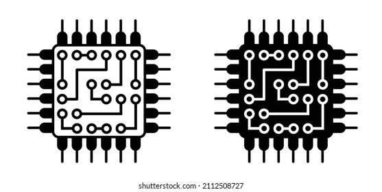 Circuit board or electronic motherboard. lines and dots connect. Vector technology data. Electrical board. digital tech. cpu, pcb printed circuit. For chip and process.  Input or output. Outline.