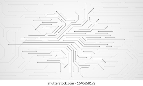 Circuit board. Electronic motherboard technology texture, communication and engineering circuitous microprocessors vector abstract concept