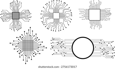 Circuit board. Electronic motherboard technology texture, communication and engineering circuitous microprocessors vector concept. eps10