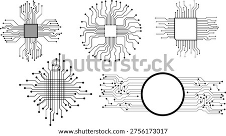 Circuit board. Electronic motherboard technology texture, communication and engineering circuitous microprocessors vector concept. eps10