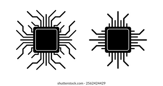 Circuit board or electronic motherboard. Vector isolated set of lines and dots connection. High tech technology data. Electrical boards and PCB printed assembly chip and process. Input or output