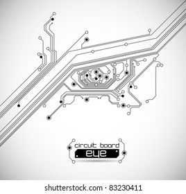 circuit board eye background