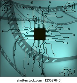 circuit board and film background