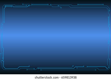 Circuit Board Frame Vector Background