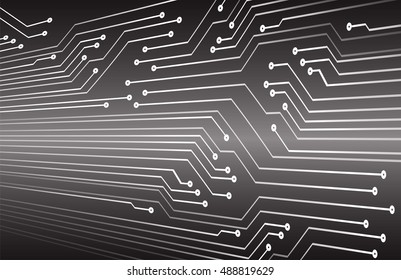 Circuit Board. future technology, black cyber security concept background, abstract hi speed digital internet.
