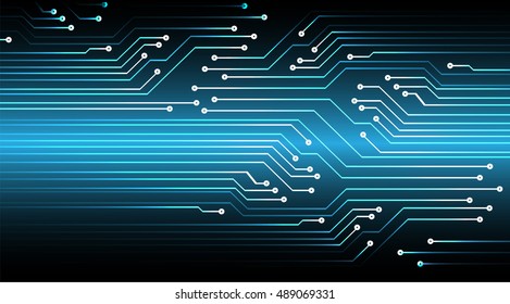 Circuit Board. future technology, blue cyber security concept background, abstract hi speed digital internet.