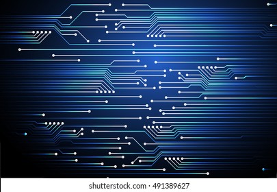 Circuit Board. future technology, blue cyber security concept background, abstract hi speed digital internet. vector