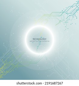 Circuit board   futuristic  technological processes       digital technology background  vector illustration  