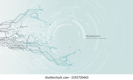 Circuit board   futuristic  technological processes  digital technology background  vector illustration  