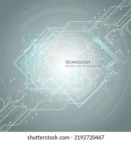 Circuit board   futuristic  technological processes  digital technology background  vector illustration  