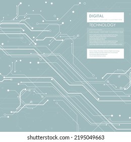 Circuit board   futuristic  technological processes  digital technology background  vector illustration  