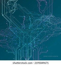 Schalttafel   futuristische technologische Prozesse, digitale Technologie, Hintergrund, Vektorgrafik  