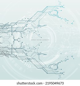 Circuit board   futuristic  technological processes  digital technology background  vector illustration  