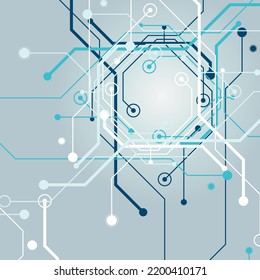 Circuit board   futuristic  technological processes  digital technology background  vector illustration  